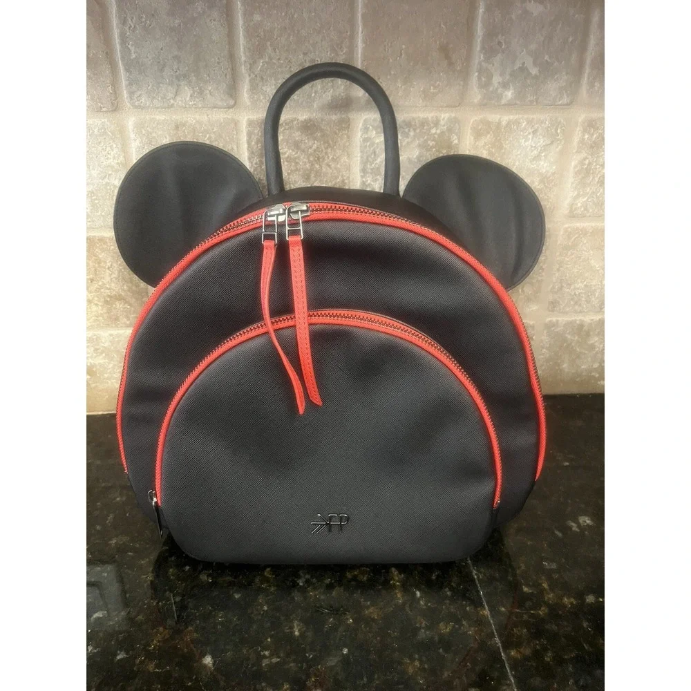 Disney World Mickey Mouse Freshly Picked‎ Anaheim Backpack Black Diaper Bag Park